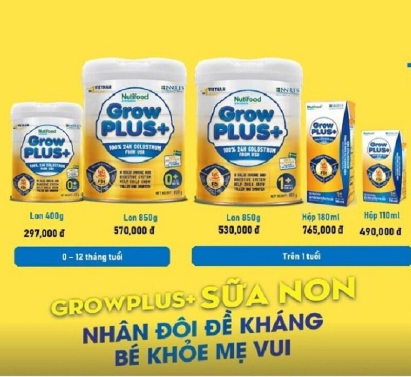 Tìm hiểu tất tần tật về sữa nước Grow Plus vàng pha sẵn