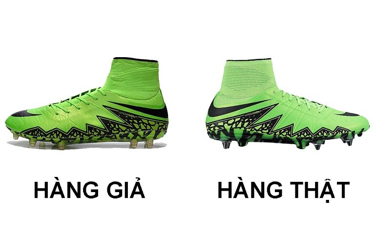 Phân biệt giày bóng đá Nike chính hãng và giày giả