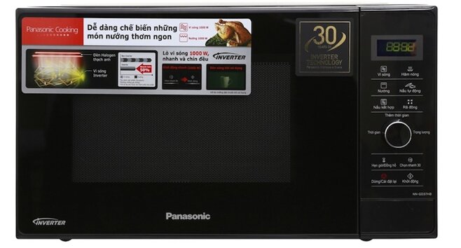 Lò vi sóng Panasonic NN-GD37HBYUE sang trọng, hiện đại