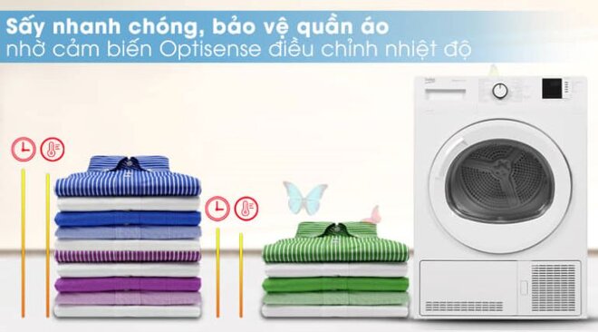 Máy sấy thông hơi Beko 8 Kg DA8112RX0W