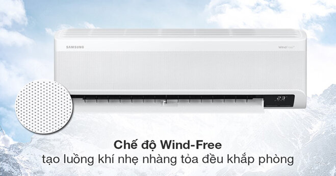 Công nghệ Wind-Free của điều hòa Samsung 1 chiều AR13BYHACWKNSV 12000Btu