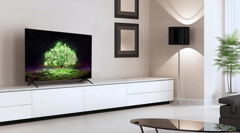 Thiết kế hiện đại đi kèm công nghệ hình ảnh vượt trội, có chiều sâu của Smart Tivi OLED LG 48C2PSA
