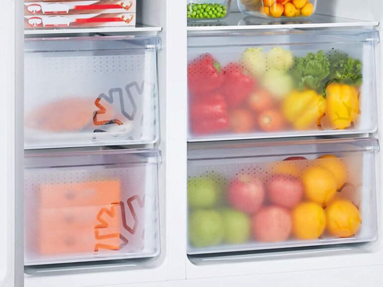 Tủ lạnh Casper RS-570VT có 2 chế độ làm lạnh giúp giữ trọn hương vị