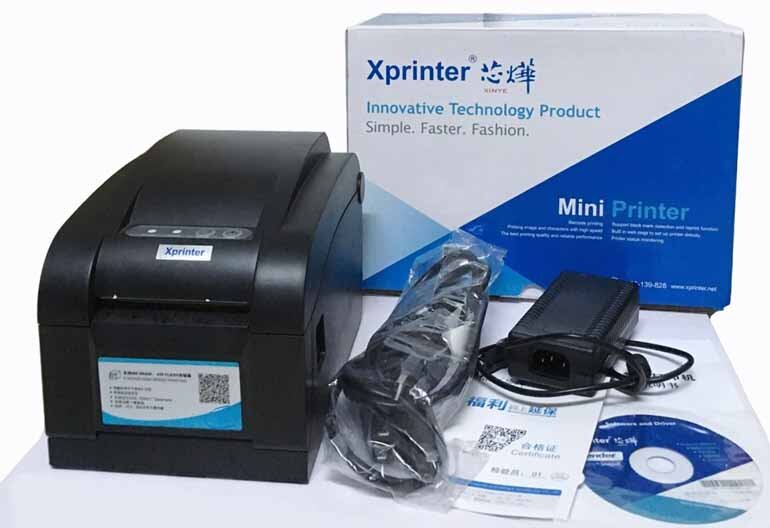 Máy In Mã Vạch Xprinter XP-350B Cổng USB