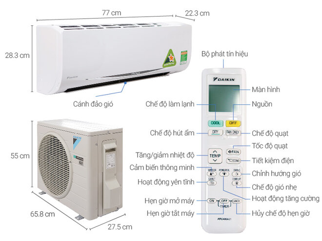 Điều hòa - Máy lạnh Daikin FTKC35RVMV