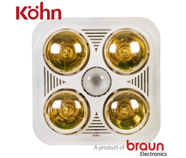 Đèn sưởi nhà tắm âm trần Braun Kohn BU04G