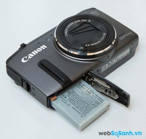 Máy ảnh du lịch Canon PowerShot SX270 HS sử dụng pin lithium ion NB-6L