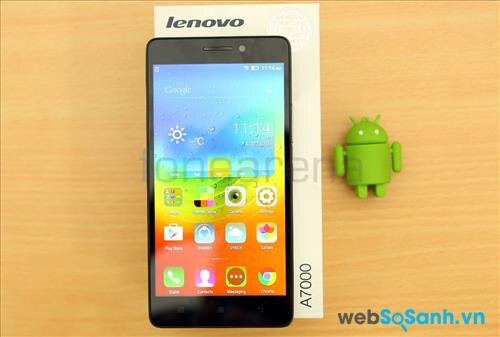 Lenovo A7000 đem đến cho người dùng màn hình rộng 5.5 inch, cùng độ phân giải khá cao lên đến 1280 x 720px