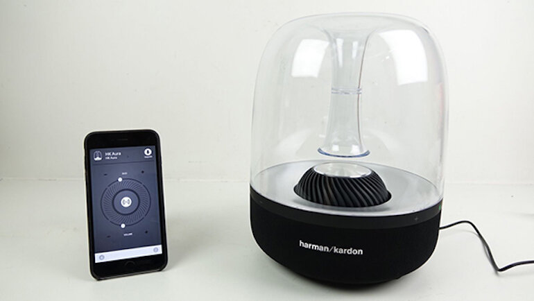 Loa bluetooth thủy tinh không dây Harman Kardon Aura Studio