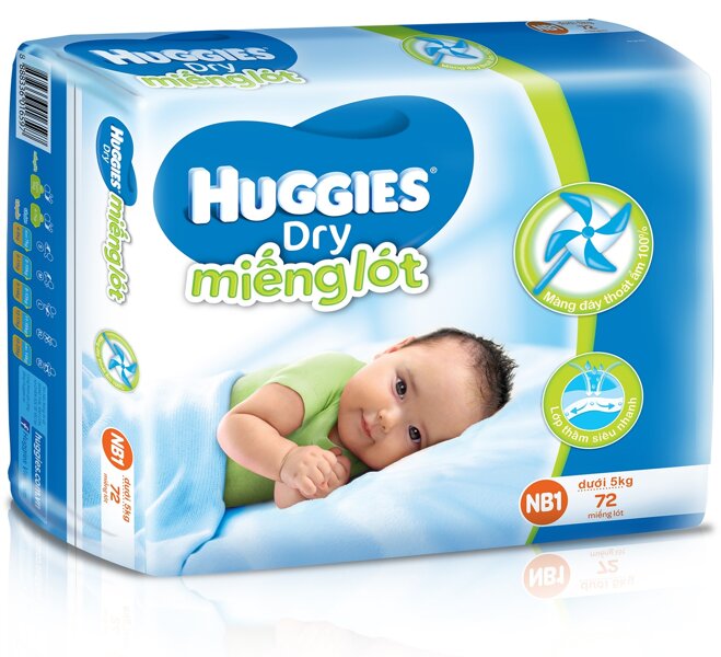 Miếng lót Huggies Newborn 1 (dưới 5kg)