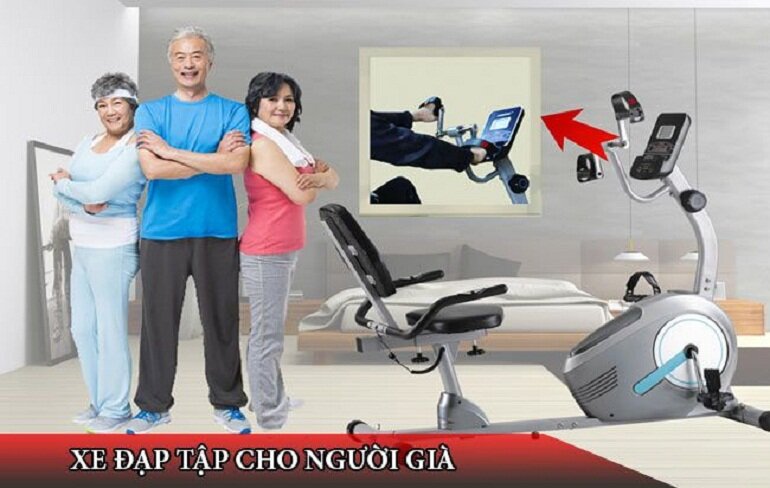 Xe đạp tập thể dục cho người già