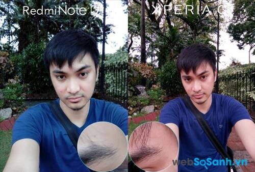 Ảnh selfie trên C5 Ultra và Note 3