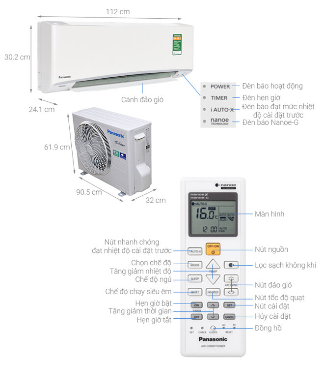 Panasonic CU/CS-XU18UKH-8 