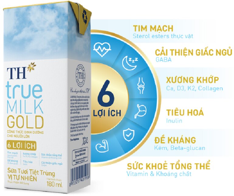 Review sữa TH true MILK GOLD cho người lớn tuổi