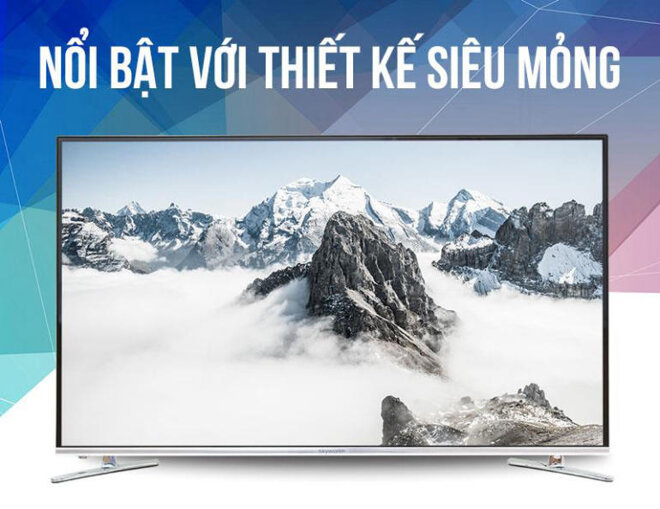 Thiết kế thanh mảnh, sang trọng của Smart Tivi Skyworth 43 inch 43K920S 4K Ultra HD 