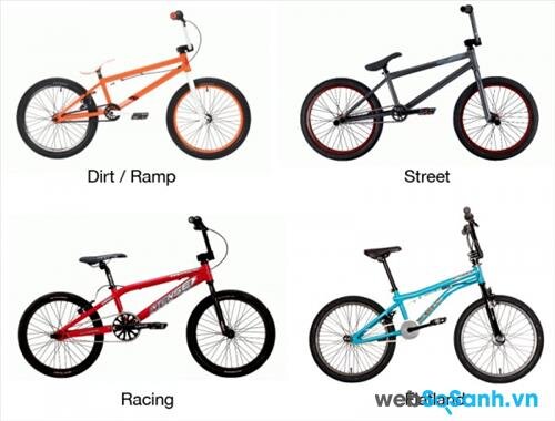 Với mỗi mục đích đi xe đạp, bạn nên chọn những loại xe BMX khác nhau