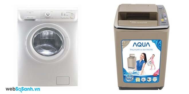 Electrolux EWF8556 và Sanyo ASW-DQ900HT (nguồn: internet)