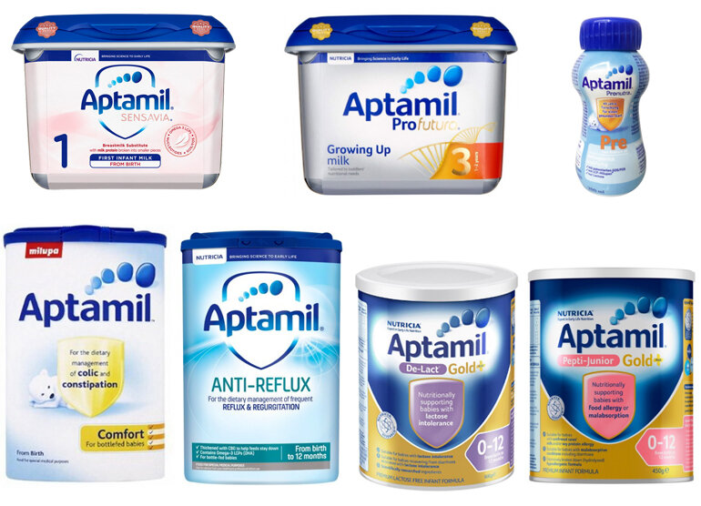 sữa Aptamil có tới 7 loại mẹ cần quan tâm để lựa chọn phù hợp với nhu cầu sử dụng của con mình