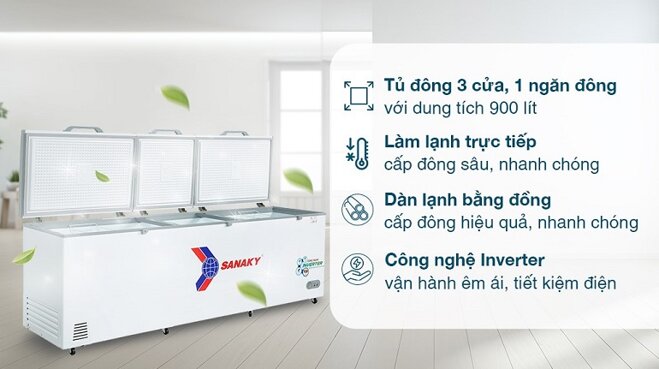 Tủ đông Sanaky giá bao nhiêu? Báo giá tủ đông Sanaky mới nhất