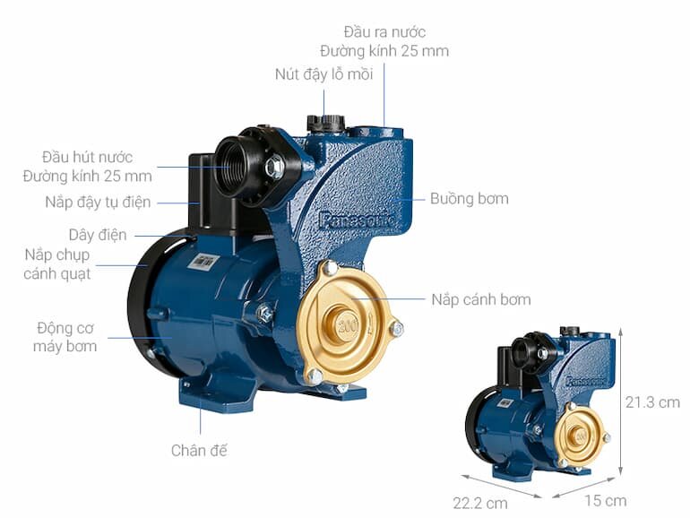 Đặc điểm của máy bơm nước Panasonic GP-200JXK
