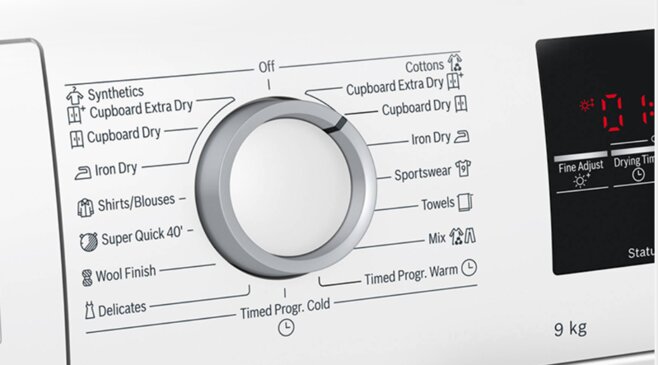 Bảng điều khiển máy sấy Bosch WQG24200SG 