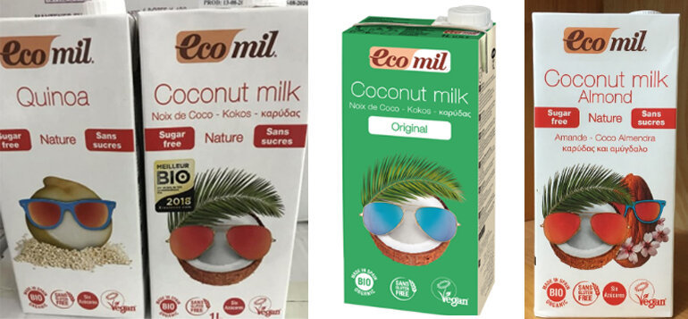 Sữa dừa organic Ecomil - Giá tham khảo: 94.000 vnđ / lít