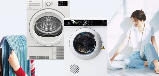 máy sấy quần áo Electrolux ngưng tụ