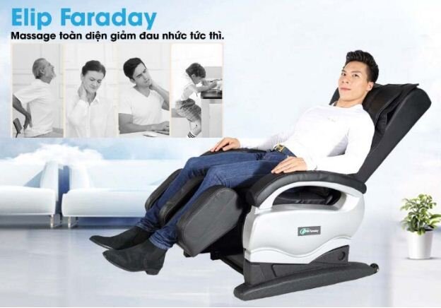 Ghế massage Elip Faraday - Giá giảm 29% GIÁ CHỈ CÒN 9.900.000 vnđ