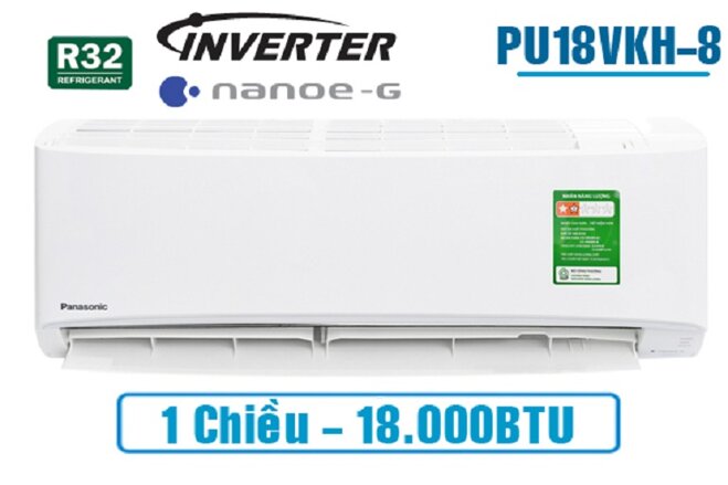 Điều hòa Panasonic 18000BTU 1 chiều Inverter PU18VKH-8