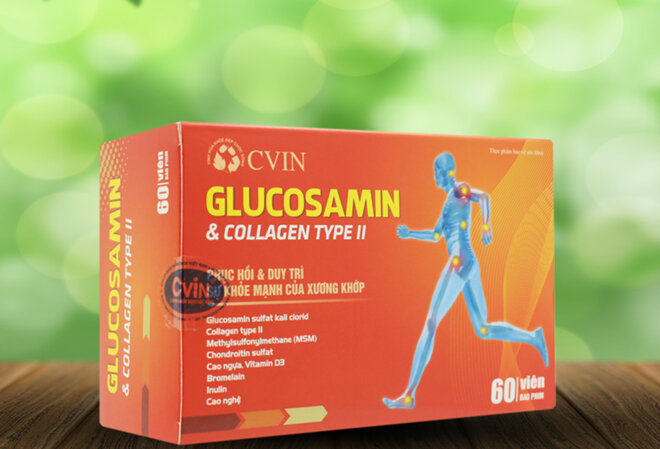 Thực phẩm chức năng CVIN Glucosamine - Collagen Type II 