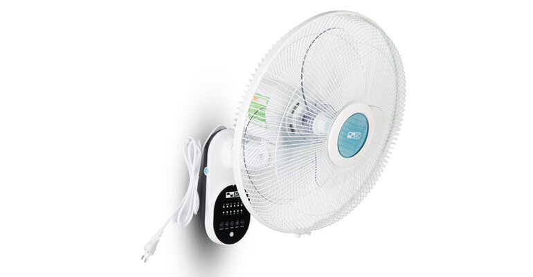 Quạt AC AWF02A163 tích hợp 3 cấp độ gió nhẹ - trung bình – mạnh cho bạn dễ dàng lựa chọn chế độ phù hợp quạt treo tường AC AWF02A163