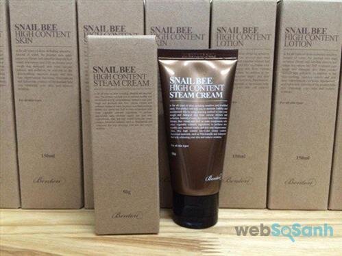 Kem dưỡng da Snail Bee High Content Steam Cream