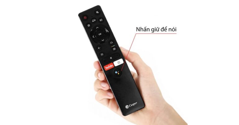 remote tivi Casper không nhận giọng nói