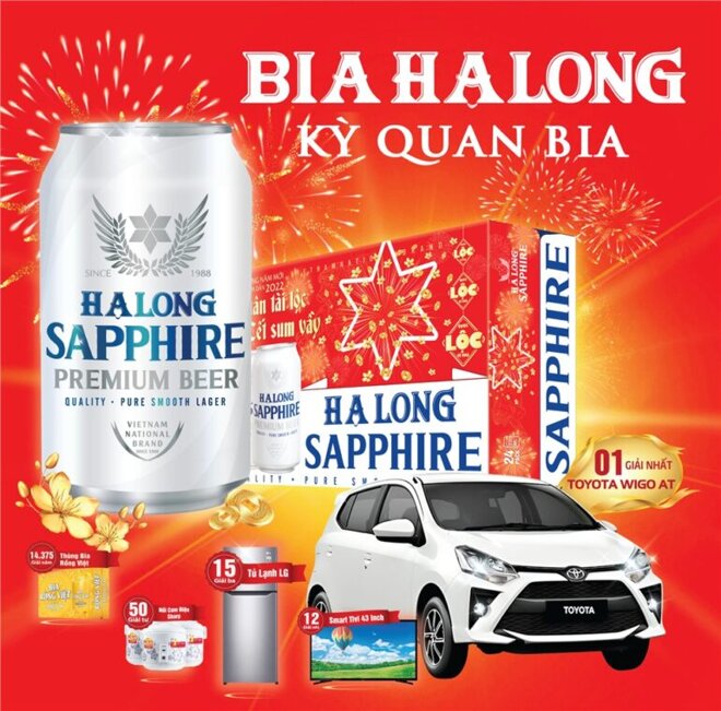 Bia Hạ Long Trúng ô tô