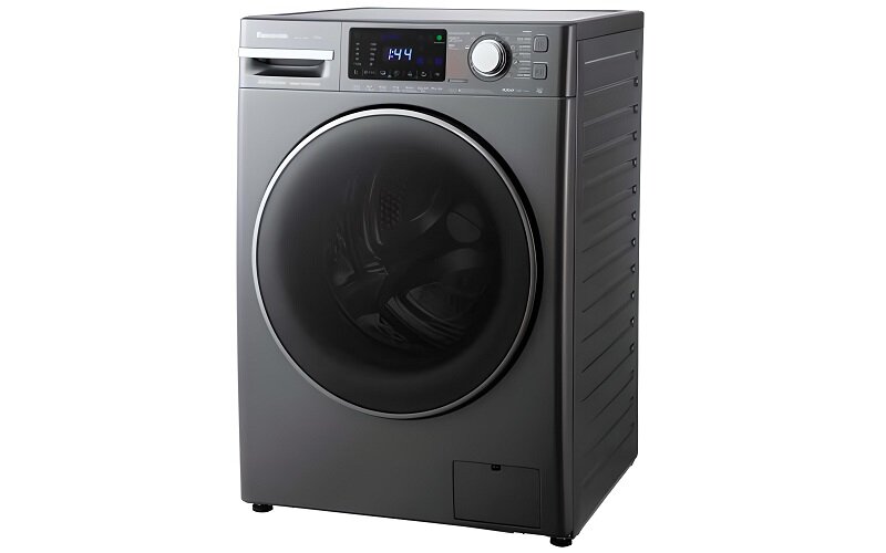 Máy giặt Panasonic Inverter 11kg NA-V11FX2LVT có thiết kế cửa trước, lồng ngang cùng vẻ ngoài màu đen sang trọng