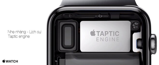 Đồng hồ thông minh Apple Watch taptic engine