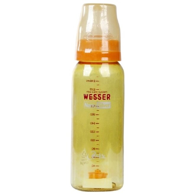 Bình sữa Wesser Nano Silver 250ml có xuất xứ từ Hàn Quốc