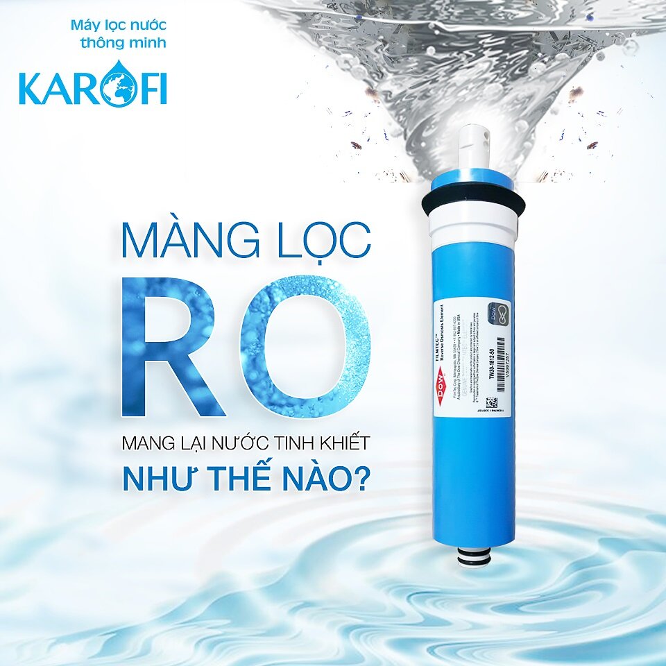 Màng lọc RO Karofi chất lượng tuyệt hảo