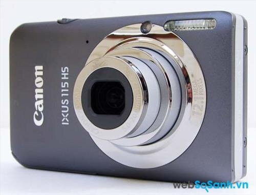 Máy ảnh compact Canon IXUS 115 HS được trang bị cảm biến BSI-CMOS kích thước 1 / 2.3 