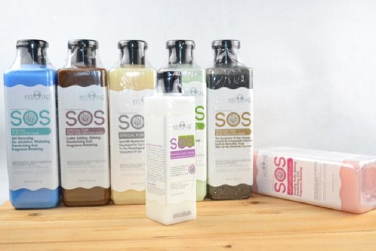 Types of SOS shower gel for cats