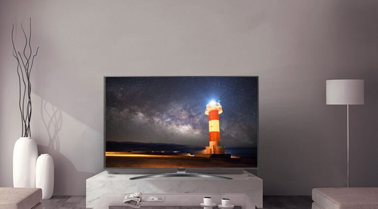 Kiểu dáng Smart Tivi LED LG 55 inch 55UM7600PTA, 4K UHD thanh mảnh và tinh tế