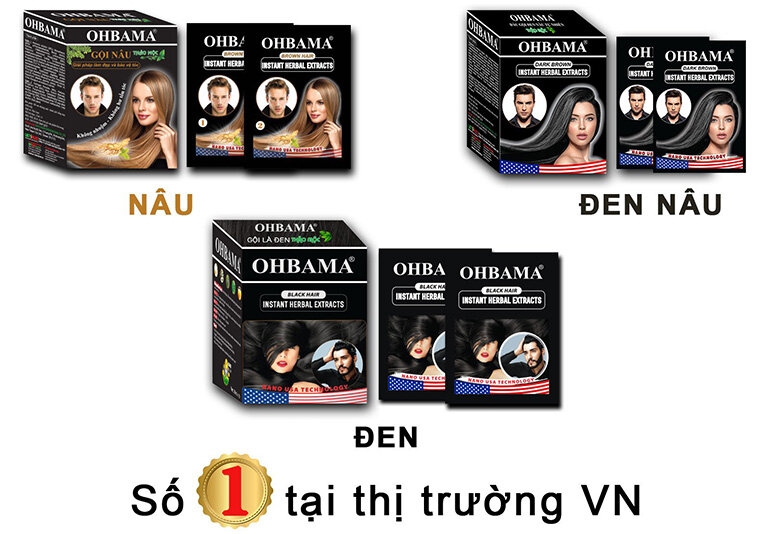 dầu gội nhuộm tóc ohbama