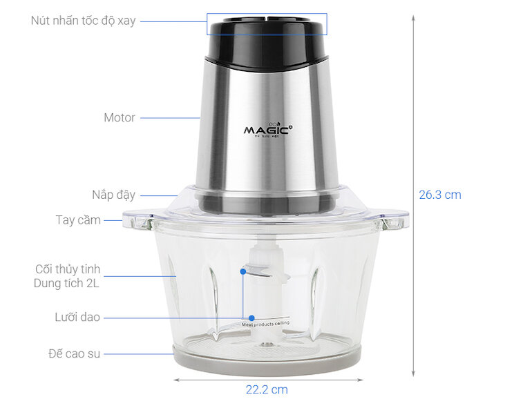 Máy xay thịt gia đình Magic Eco AC-15