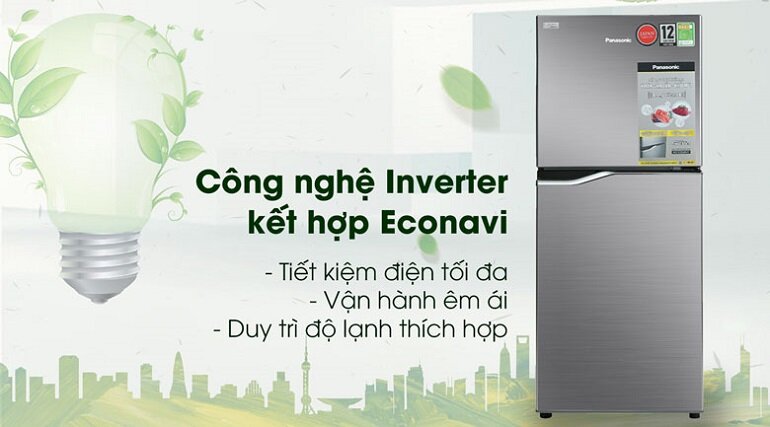 Tủ lạnh Panasonic Inverter NR-BA190PPVN 170 lít