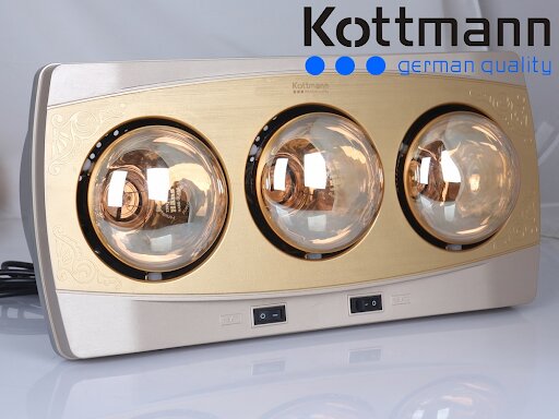 Đèn sưởi nhà tắm 3 bóng Kottmann K3B-H
