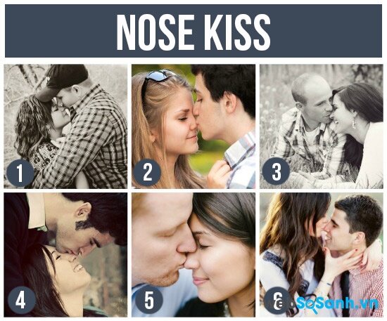 Nụ hôn trên mũi ngộ nghĩnh 