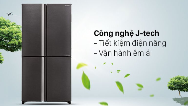 Tủ lạnh Sharp SJ FX640V-SL Inverter
