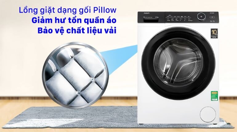 Máy giặt Aqua cửa ngang 9kg AQD-A900