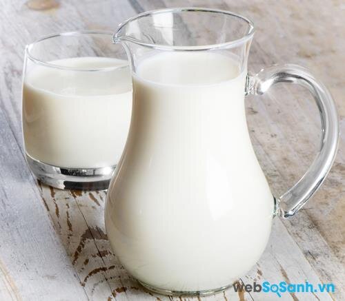 Sữa rất giàu canxi, trung bình trong một ly sữa có chứa tới 300 gram canxi