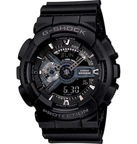 Casio G-Shock X-Large Display Stealth Black Watch (GA110-1B) - Water and Shock Resistant